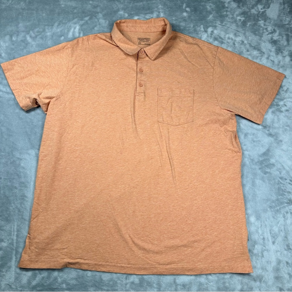 Patagonia Pocket Polo Shirt Men's 2XL Short Sleeve Organic Cotton Casual  U021